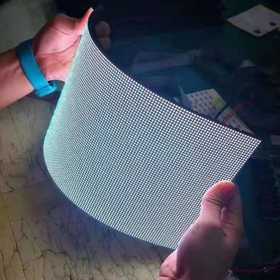Curved P8 Rubber Soft LED Module Screen IP65 Full Color Customized